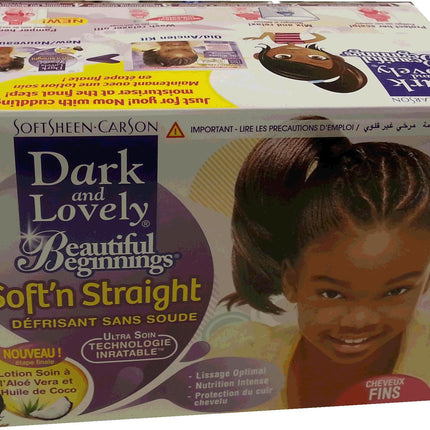 Dark and Lovely Beautiful Beginnings Soft'n Straight Fine Hair
