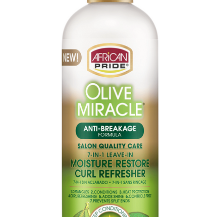 African Pride Olive Miracle Moisture Restore Curl Refresher 355 ml - Africa Products Shop