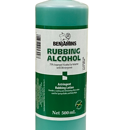 Benjamins Rubbing Alcohol Astringent 500 ml - Africa Products Shop