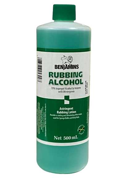 Benjamins Rubbing Alcohol Astringent 500 ml - Africa Products Shop
