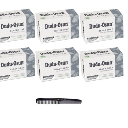 Dudu Osun Black Soap France-free 6 stuks+ gratis styling comb - Africa Products Shop