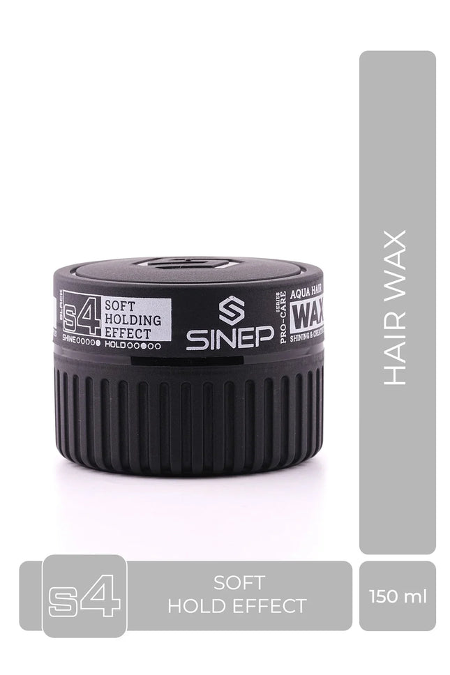 Sinep Aqua Styling Hair Wax Soft Holding Effect Black S4 150 ML